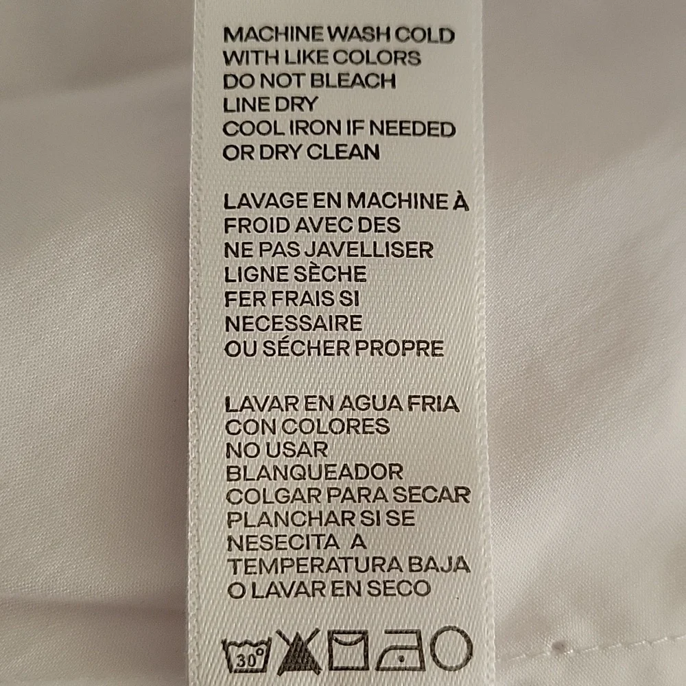 Good American NWT White Button-Up Poplin Dolman Sleeve Pleated Shirt - Picture 9 of 10